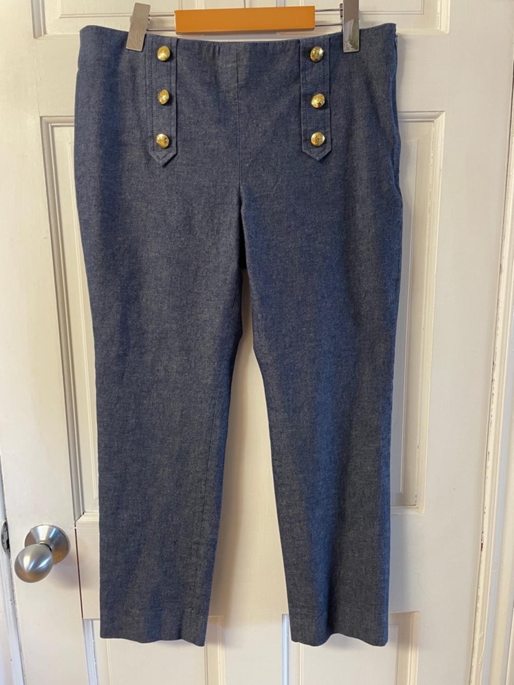 Banana Republic Sloan Denim Skinny sailor style cropped jeans women’s size 10